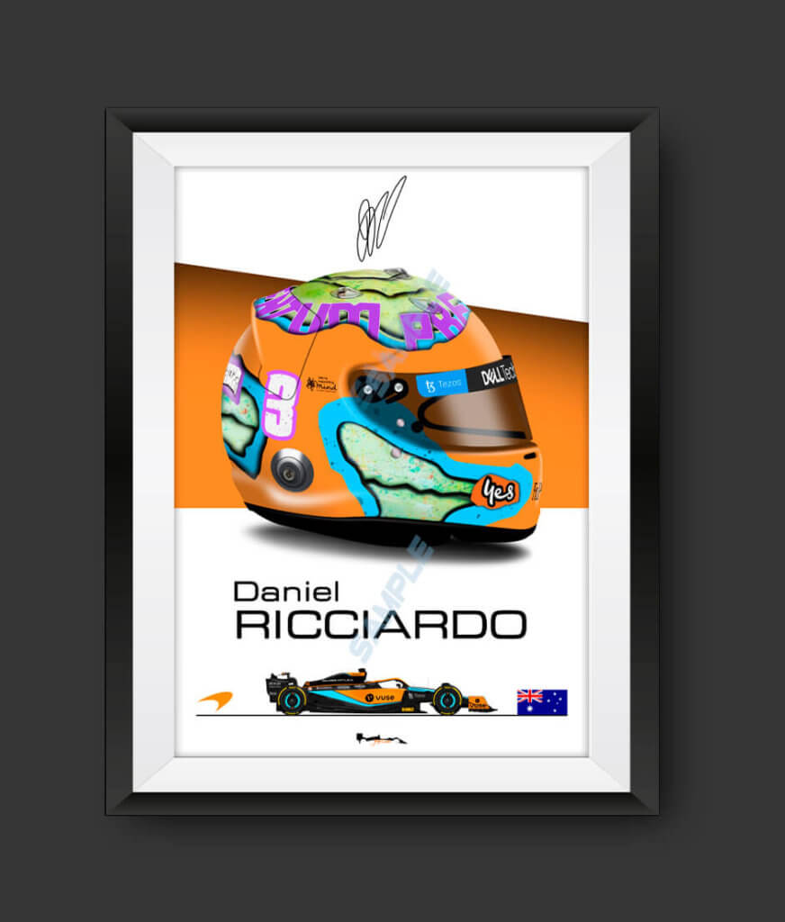 Daniel Ricciardo – 2022 Helmet Print – Scuderia GP